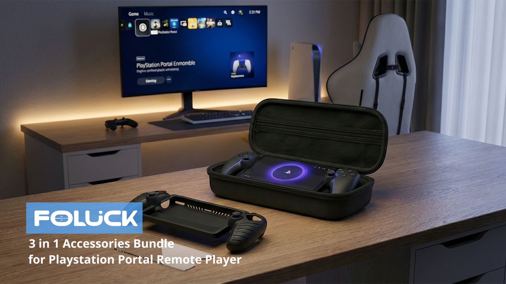 Amazon.com: Foluck 4 in 1 Carrying Case for PlayStation Portal